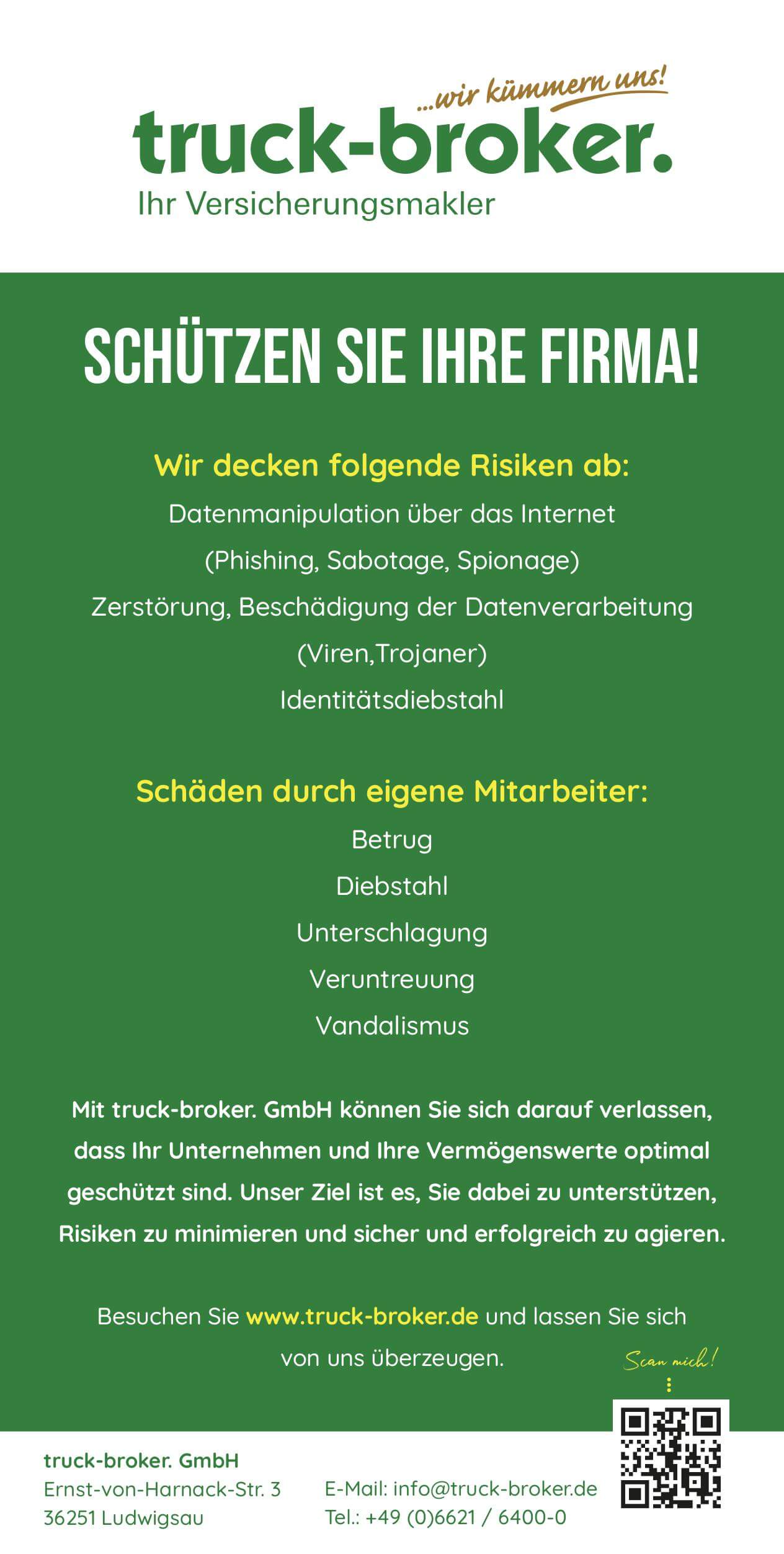 In Kombination mit der RMC Tankkarte und den Versicherungsprodukten der truck-broker GmbH genießen Sie umfassenden Schutz und Sicherheit für Ihr Unternehmen.