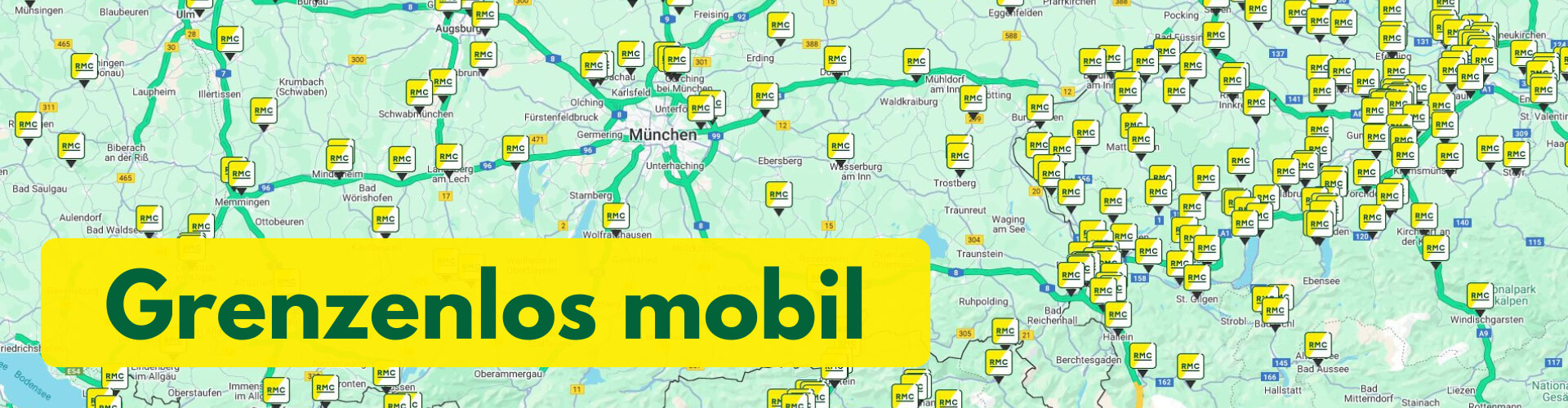 RMC Tankkarte Grenzenlos mobil Tankstellennetz Tankstellenfinder